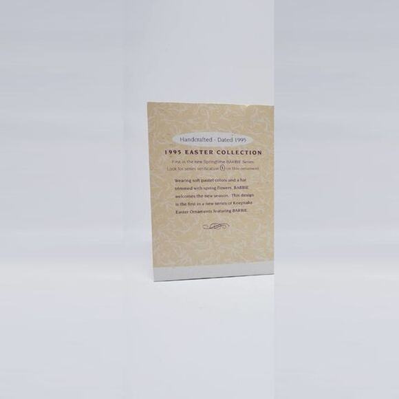 1995 Hallmark Springtime Barbie Keepsake Holiday Easter Ornament. - Picture 2 of 6